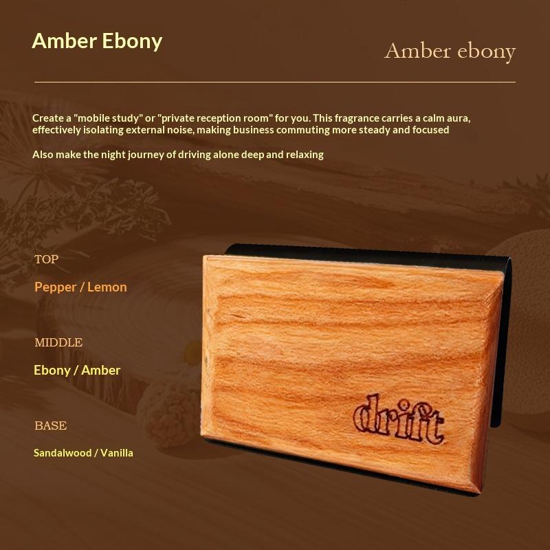 Sunshade Car Aromatherapy Clip Light Luxury High-end Wooden Fragrance Decoration