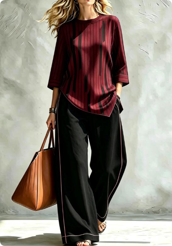 Womens Digital-Print SpringSummer Shirt Set