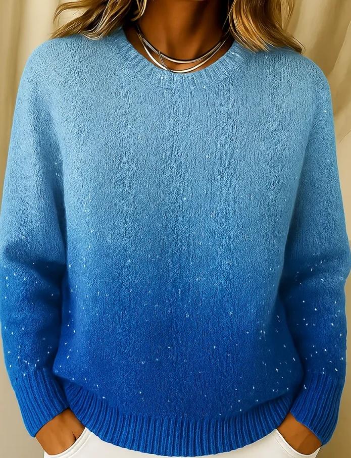 Pattern Element 3D Digital Printing Loose Casual Raglan Sweater