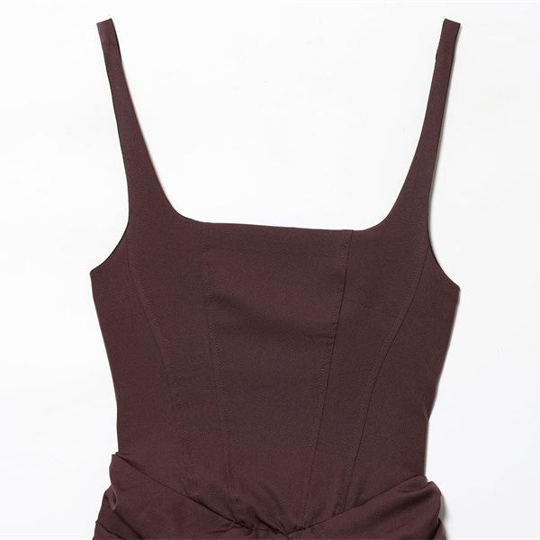 Women's Sexy Sleeveless Sheath Tied Dress