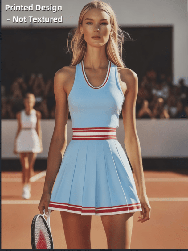 College Sports Style Striped Waist Skirt