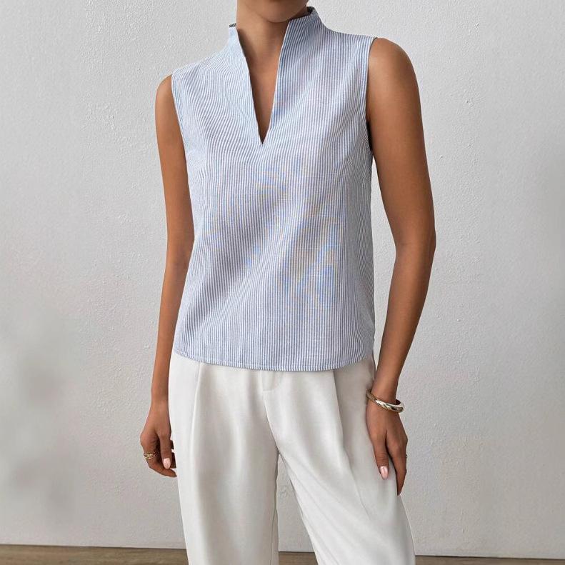 Stylish Minimalist Slim Fit Sleeveless Top For Women