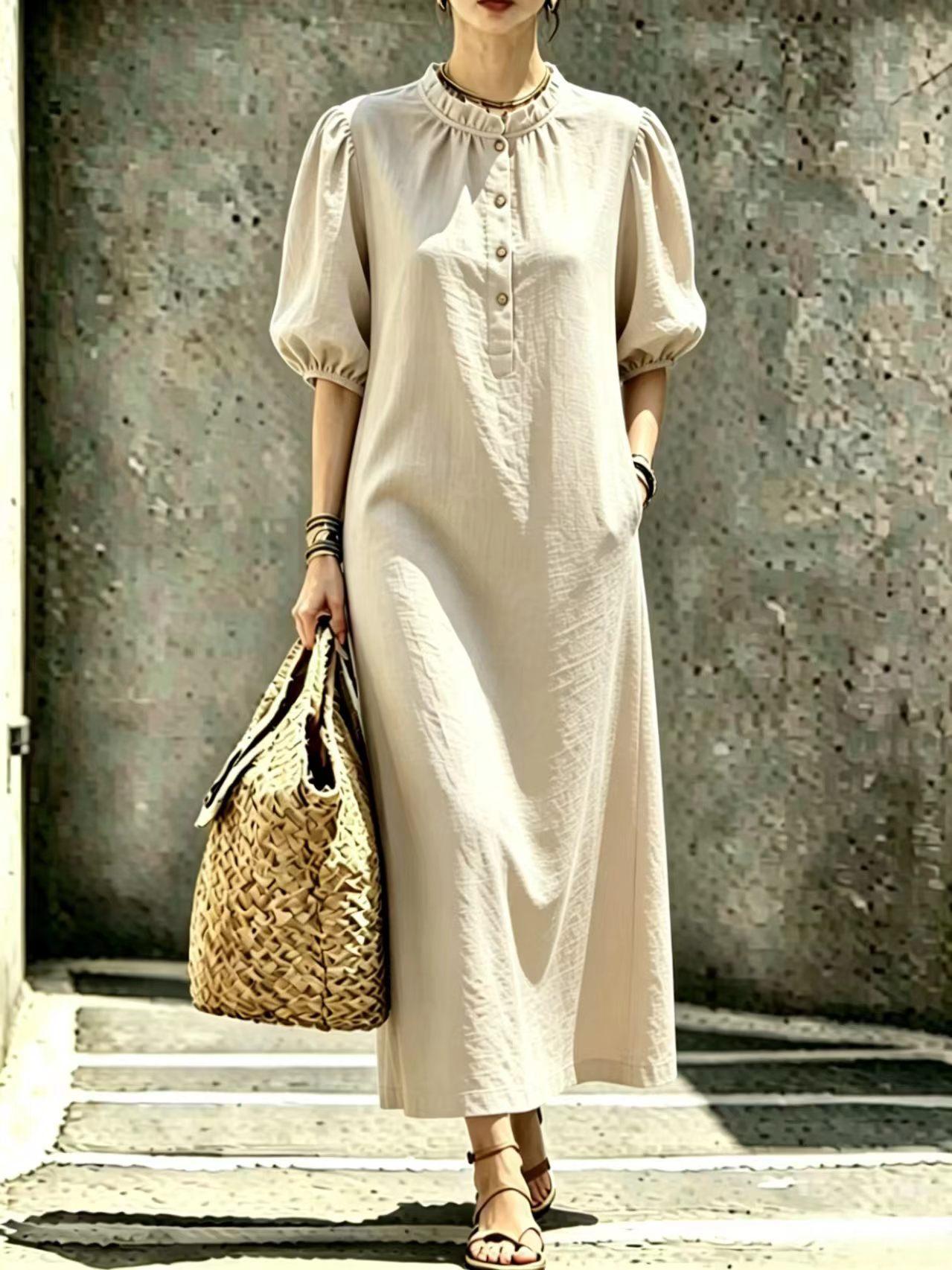 Beige White / S