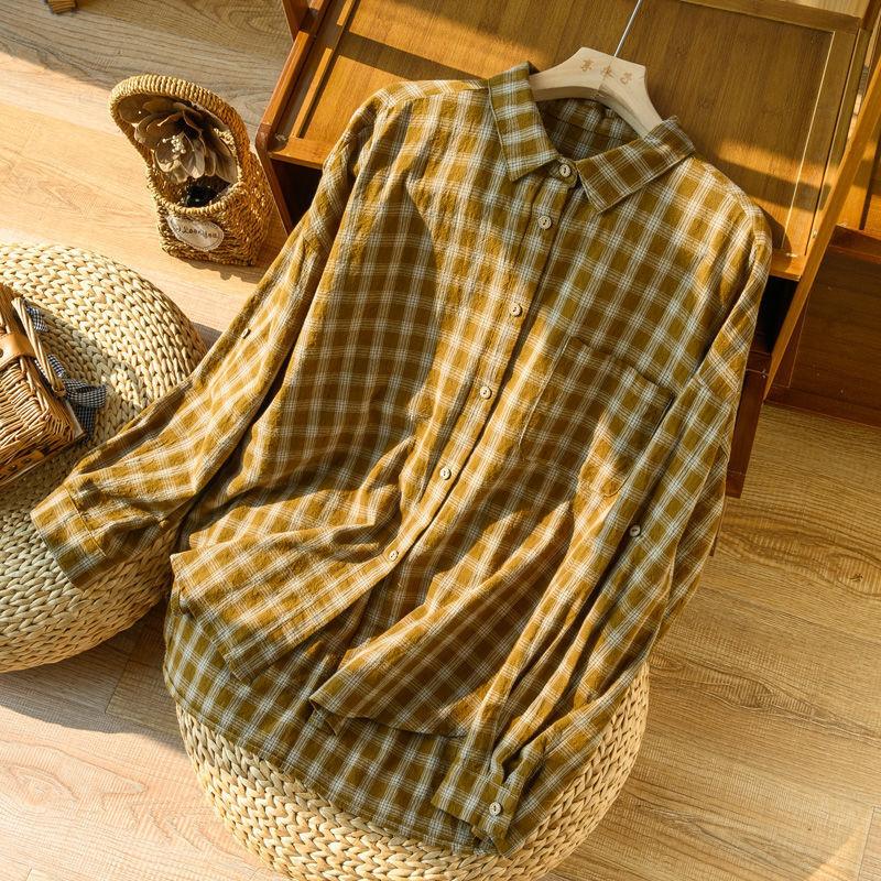 Literary Vintage Hong Kong Style Linen Shirt