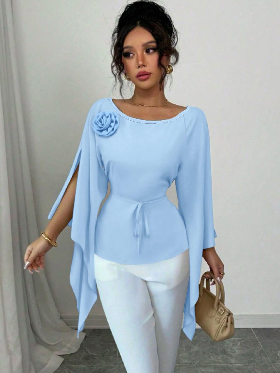 Elegant And Stylish Split Long-sleeve Shirt For Women