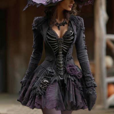 Black purple / S