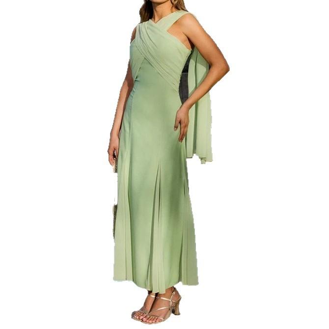 Women's Clothing Chiffon Ribbon Slim Fit Dress