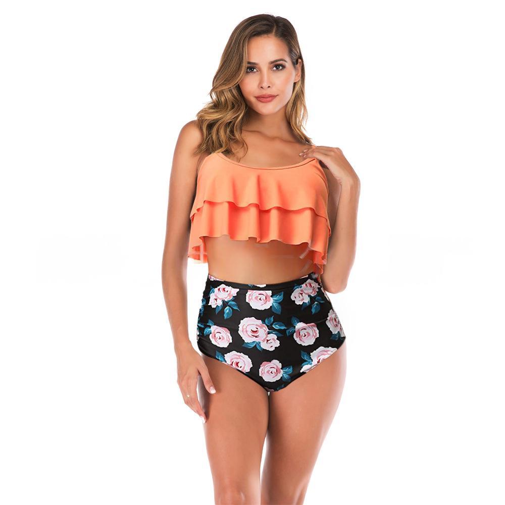 Womens Multi-color Sexy Two-piece Bikini