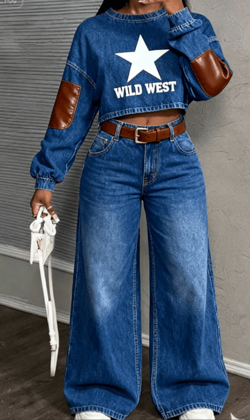 Solid Color Casual Suit Women's Loose Slim Fit Two-piece Set
