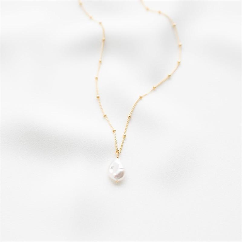 Fashionable Minimalist And Elegant Womens Copper Necklace With 14K Gold Plating