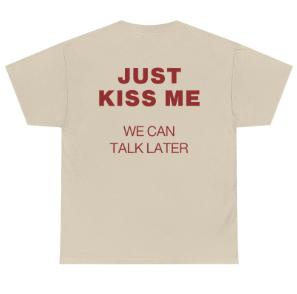 Letter Printed Cotton T-shirt Women's All-match Top