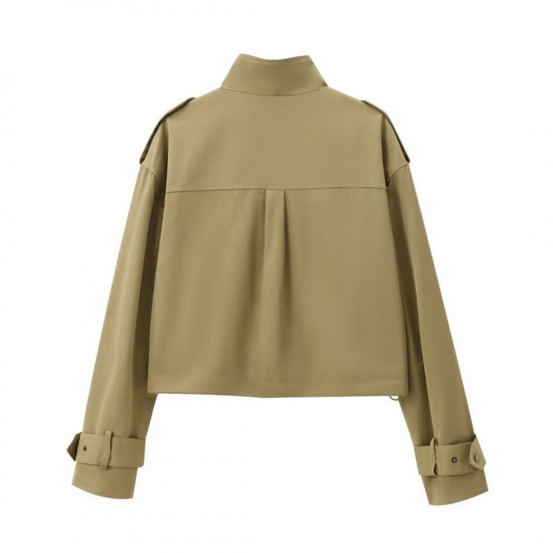 Womens Pocket-Embellished Blazer And Pleated Pants Set