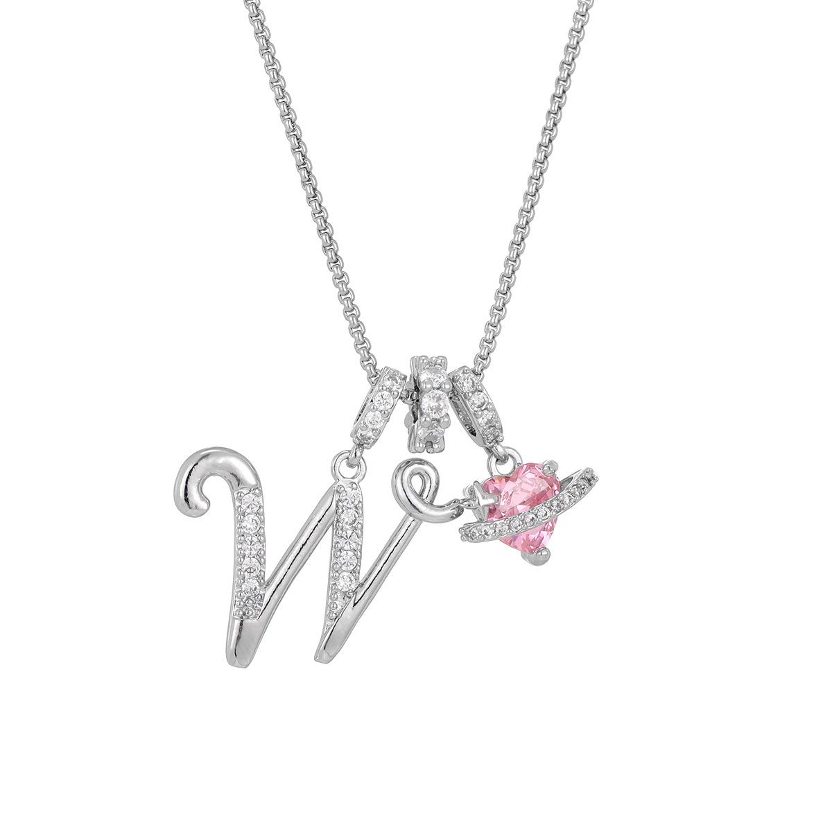 Dopamine 26 English Letter Necklace Girl Light Luxury Minority High Sense