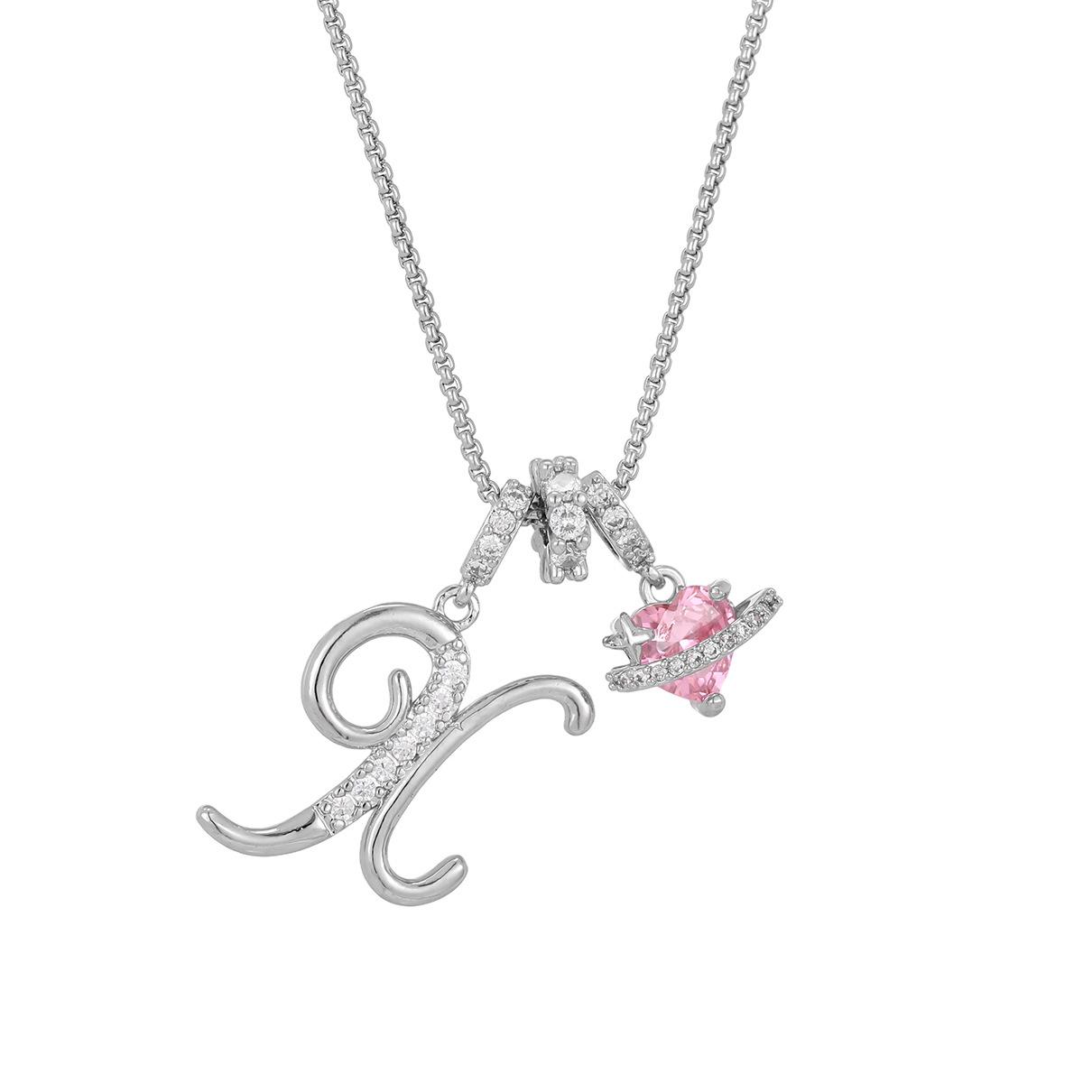Dopamine 26 English Letter Necklace Girl Light Luxury Minority High Sense