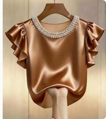Stylish And Minimalist Womens Short Sleeve Top