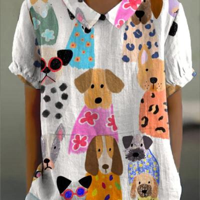 Women's Short-sleeve Printed Top