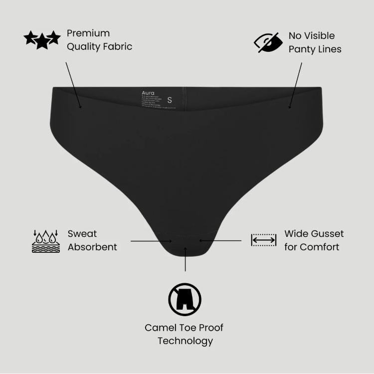 New European And American One-Piece Ice Silk Seamless Thong For Women