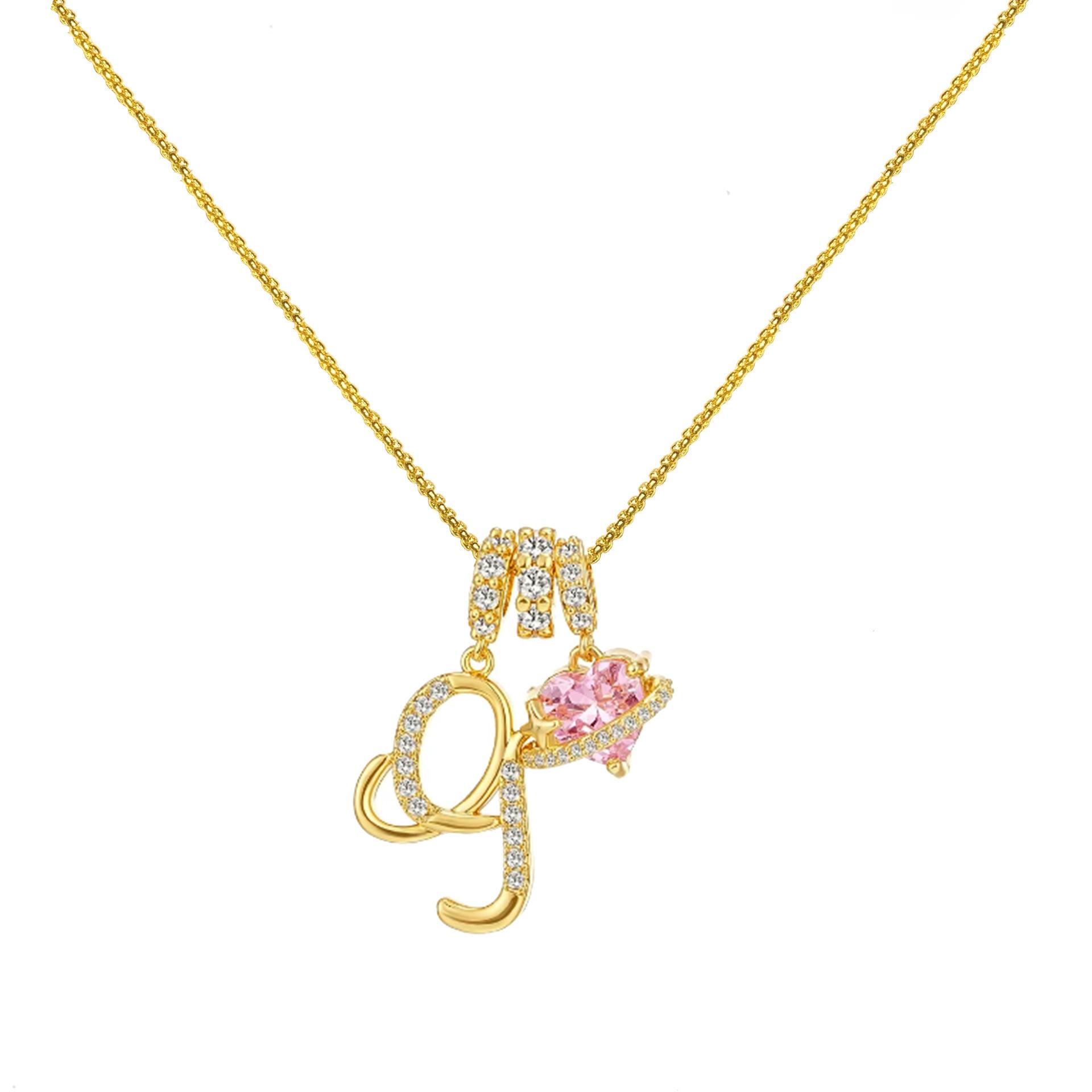 Dopamine 26 English Letter Necklace Girl Light Luxury Minority High Sense