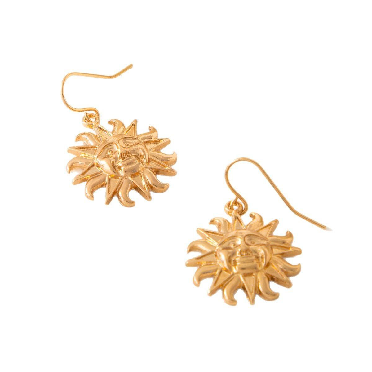 Women's Retro Fashion Design Sun Earrings