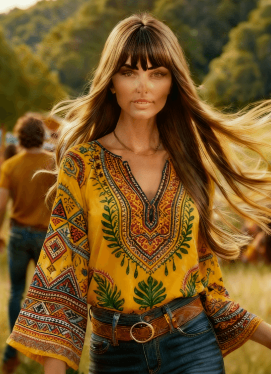 Women's Bohemian Retro Floral T-Shirt