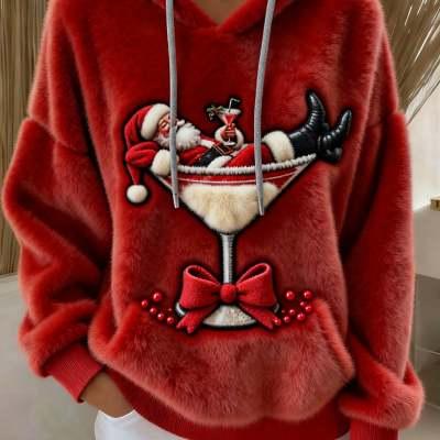 3D Digital-Print Fashionable Casual Womens Hoodie