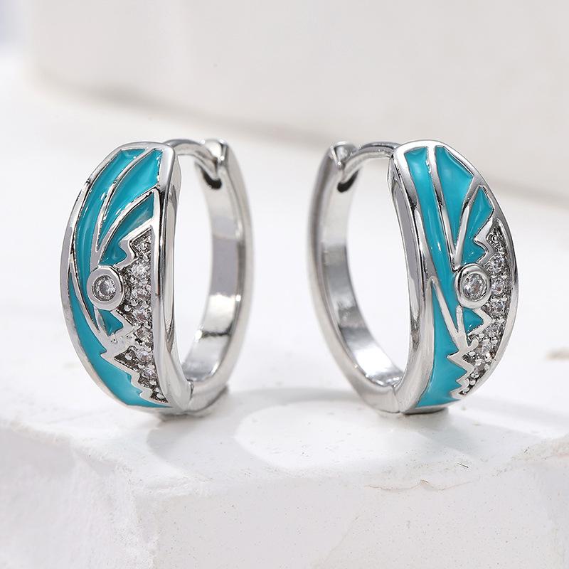 Chenyue Cross-Border Earrings Simple Stylish Bohemian Hoops