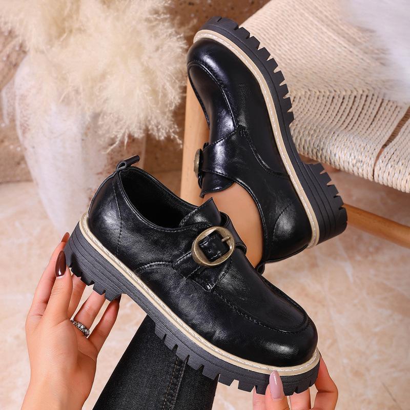 Loafer Thick-soled Single-layer Shoes For Women