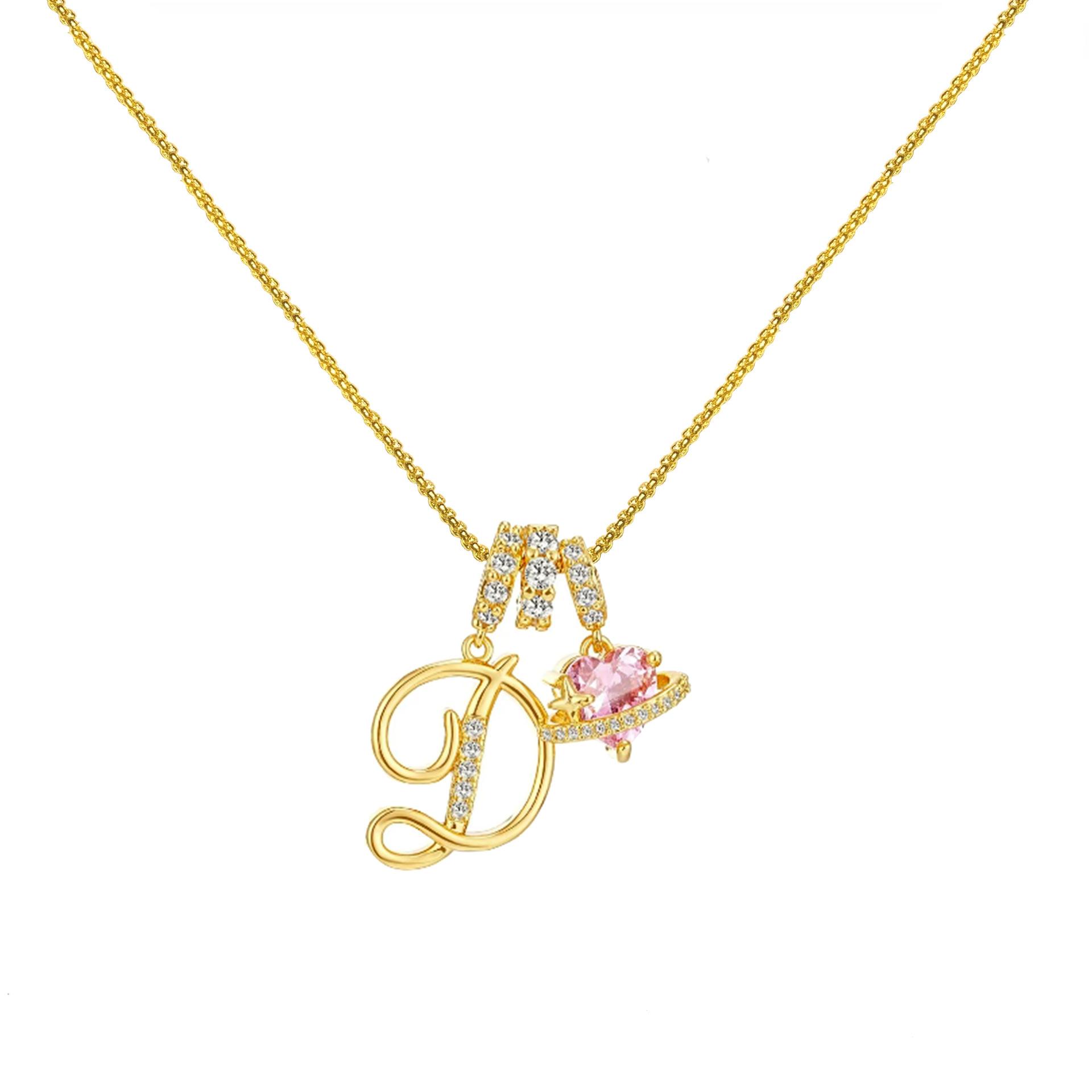 Dopamine 26 English Letter Necklace Girl Light Luxury Minority High Sense