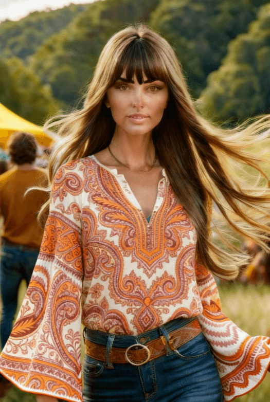 Women's Bohemian Retro Floral T-Shirt