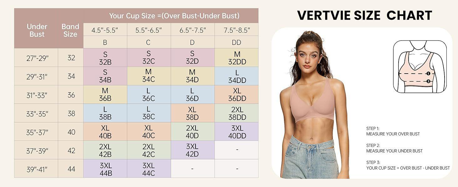 Women's Seamless Brassiere Deep V Without Steel Ring