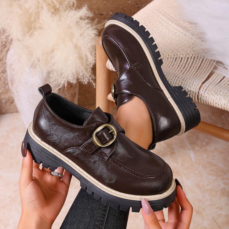 Loafer Thick-soled Single-layer Shoes For Women