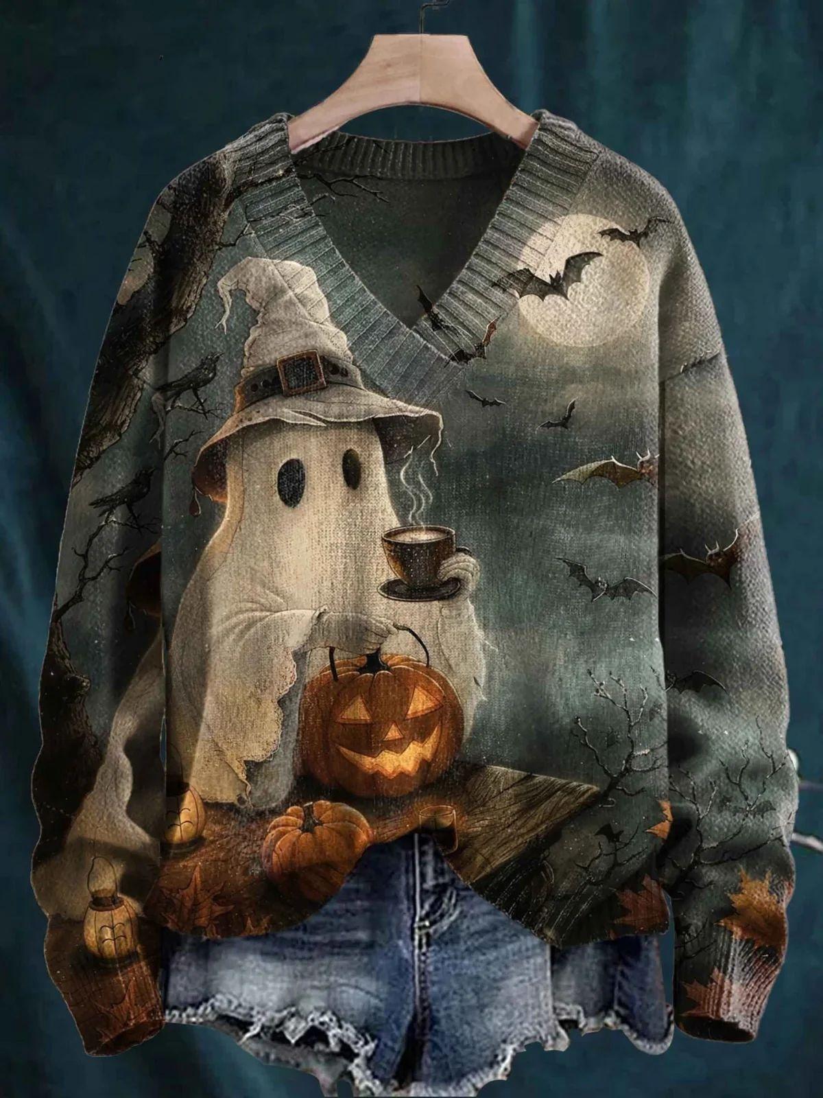 3D Animal Pattern Printed Casual Women's Sweater