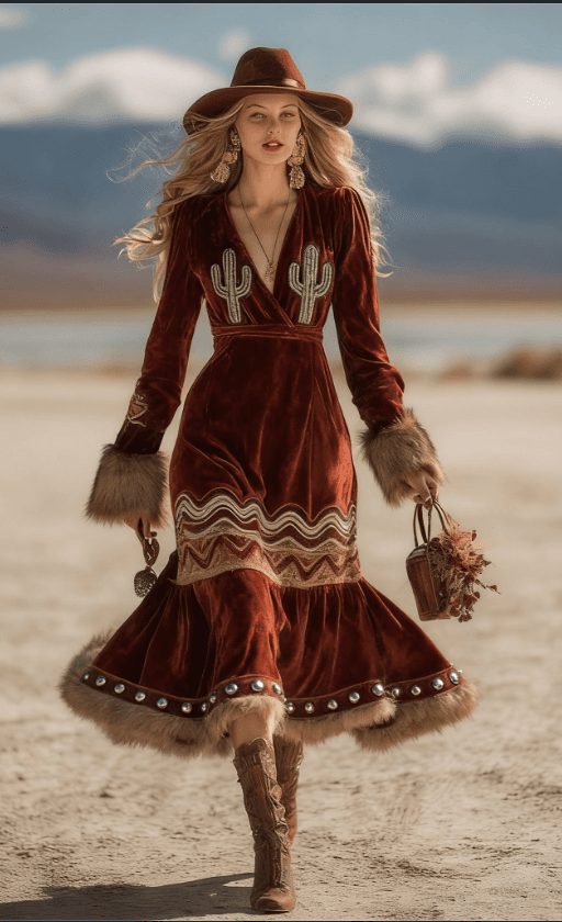 Winter Fashion Leisure Women's Long-Sleeved Extra-Long Dress