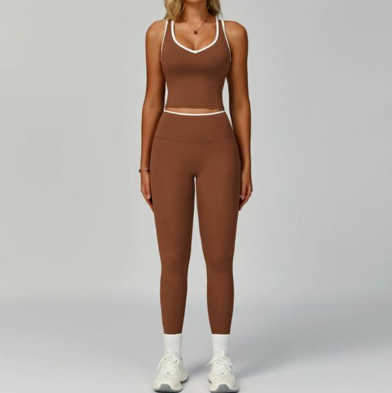 Women's Sports Suit Skinny Yoga Clothes Fitness Suit