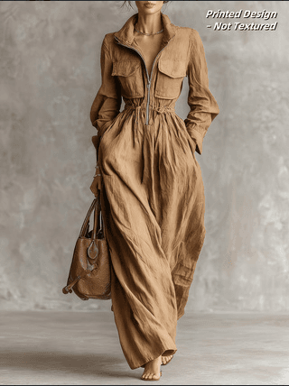Utility-style Long Dress