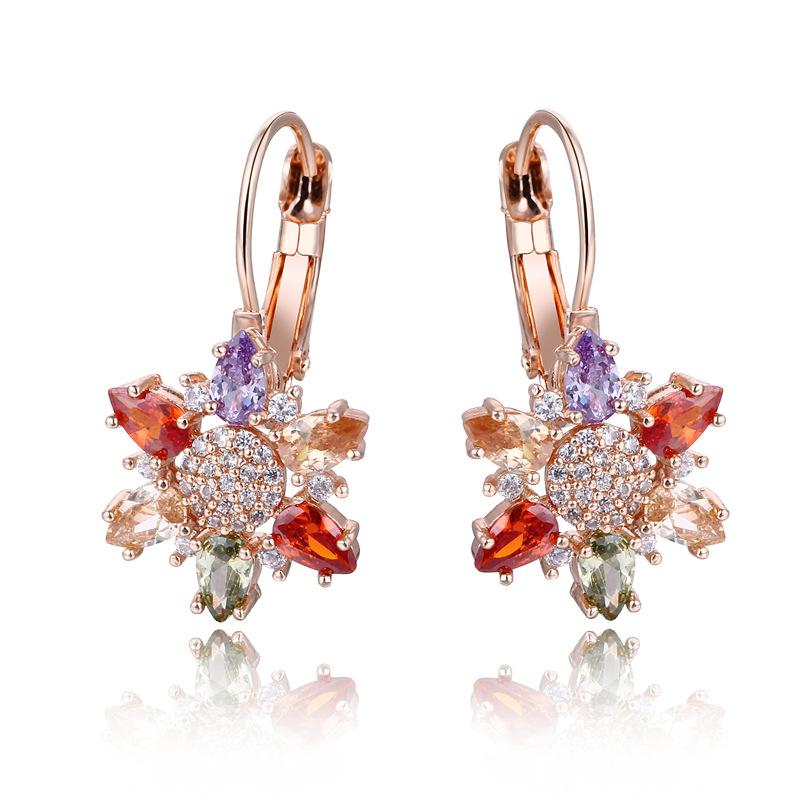 Rose Gold Colorful Crystals