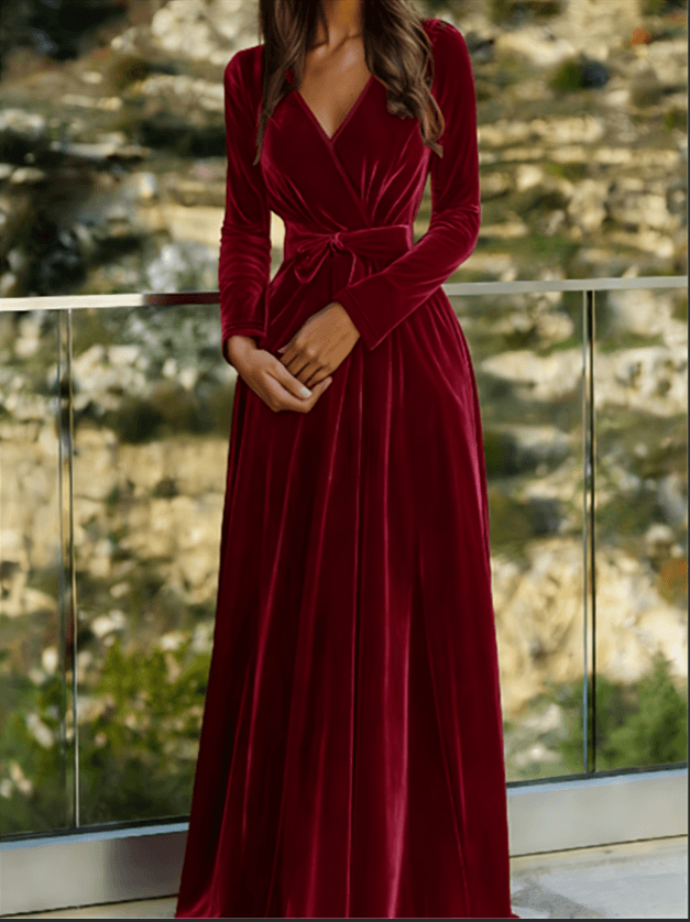 Velvet Evening Gown