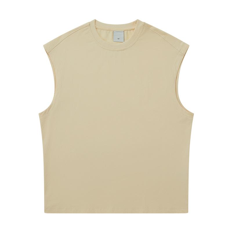 Heavyweight Sleeveless Pure Cotton Sleeveless T-shirt