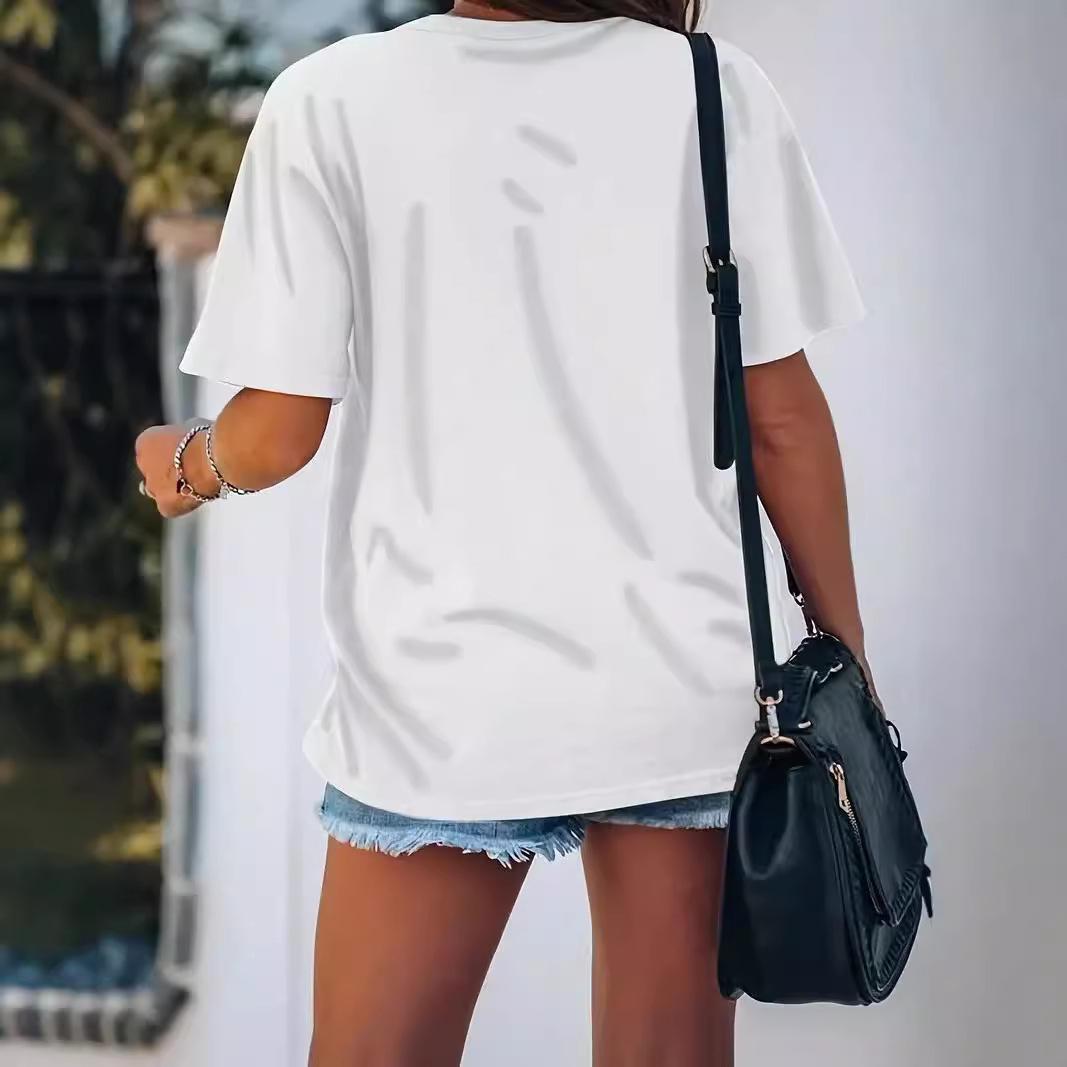 Casual Breathable Short Round-neck T-shirt