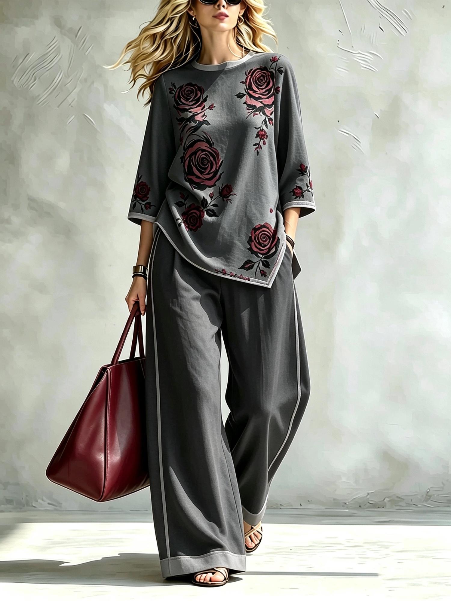 Summer Women's Blouse Set