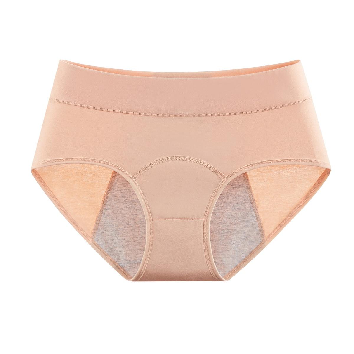 Cotton High-waist Period Panties  Leak-proof Side Panels For Menstrual Protection
