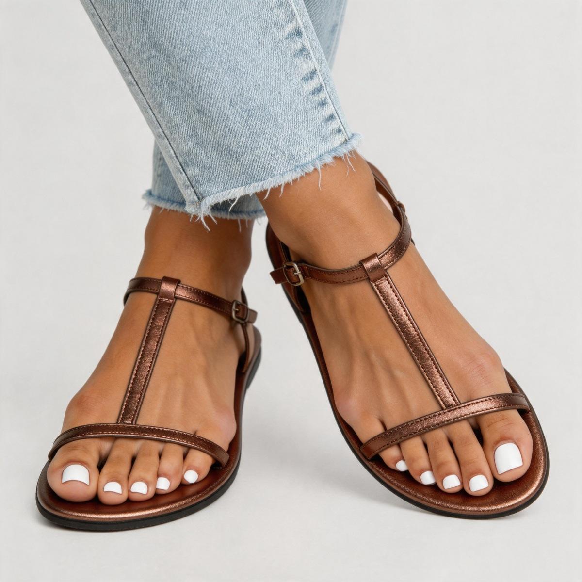 Summer Chunky-heel Sandals For Women Niche Minimalist Style