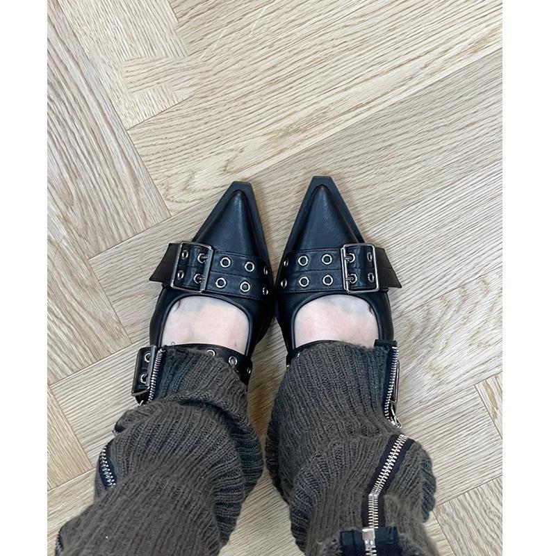 French-style Korean Sweet-and-cool Pointed-toe Mary Jane Shoes