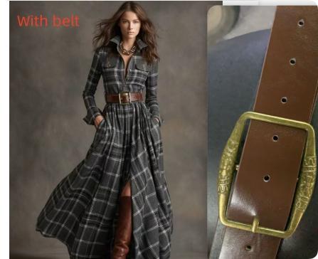 Gray / L / With belt