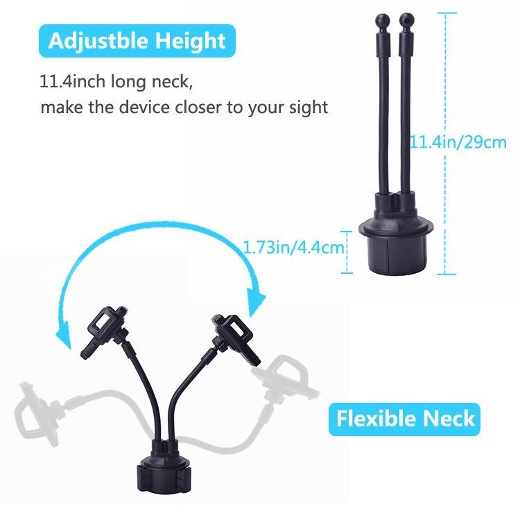 Car Dual-head Water Bottle And Phone Holder