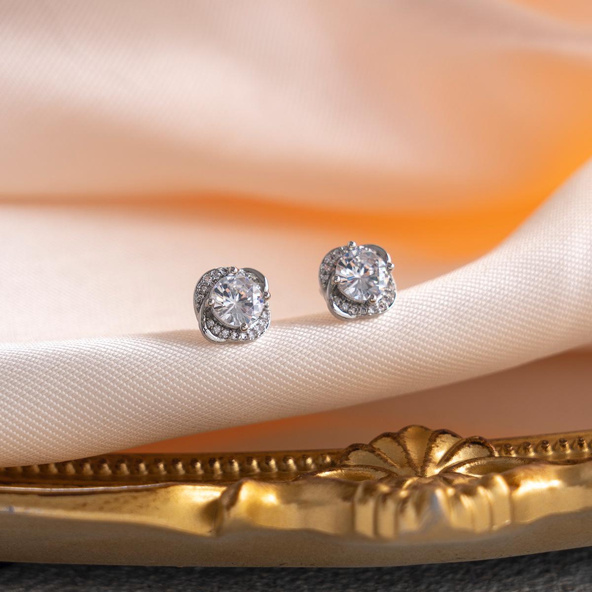 Elegant And Minimalist Lucky Stud Earrings