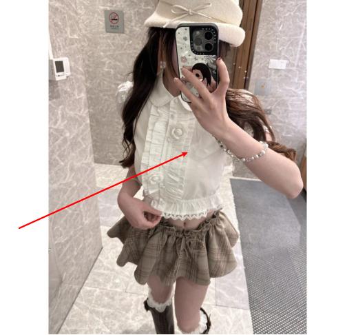 Sweet Girls Summer Floral Lapel Defined-Waist Short-Sleeve Shirt-Dress And Pants Set