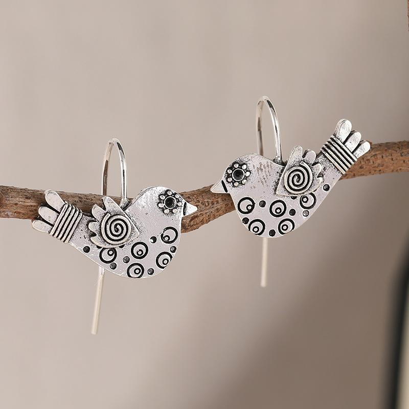 Womens Exaggerated Large Hoop Alloy Earrings