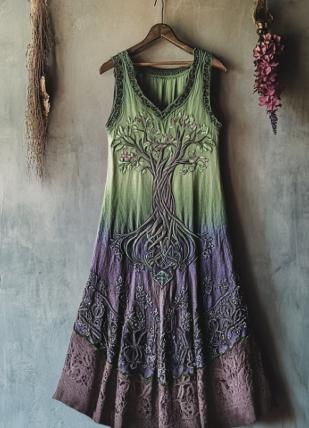 Spring Concise Commuter Artistic 3D Dress