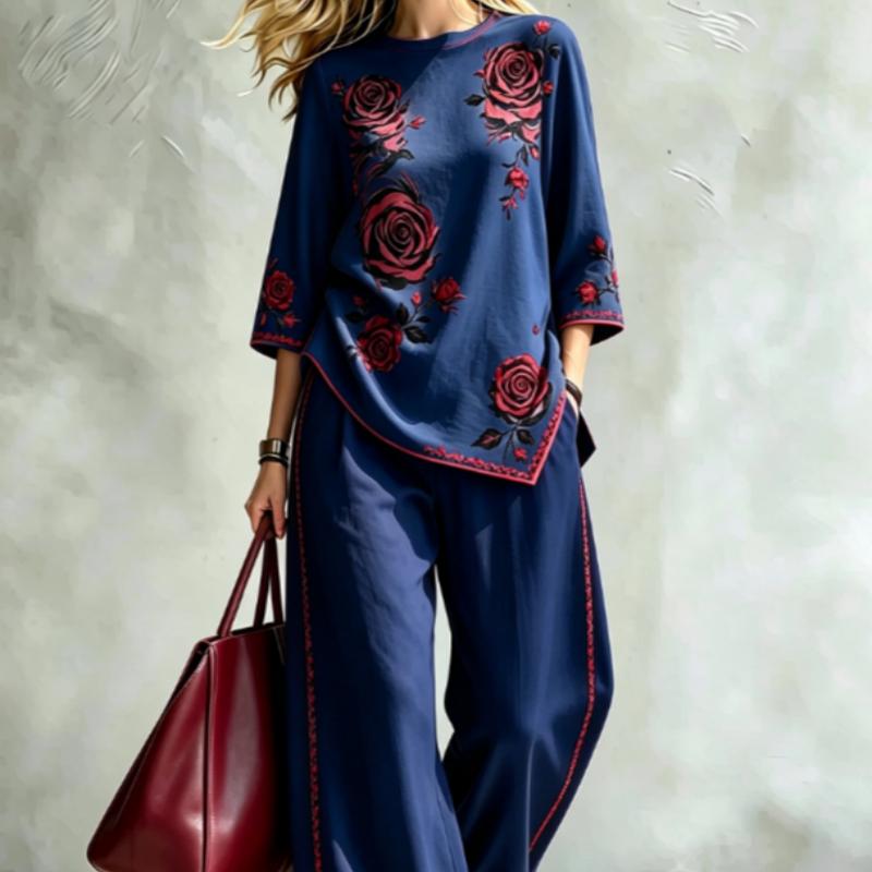 Summer Women's Blouse Set